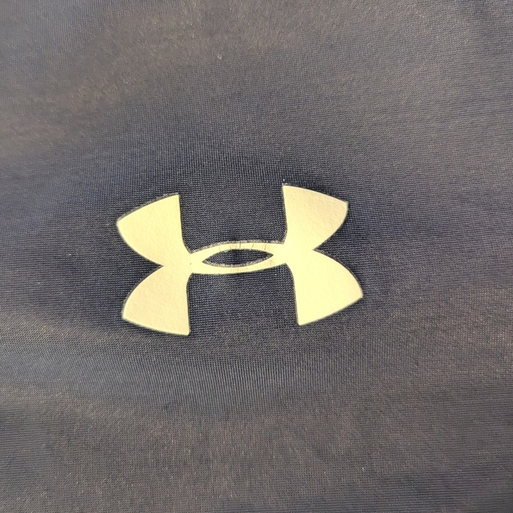 Under Armour Mens HeatGear Compression Long Sleeve Shirt Navy Blue LG Large - Picture 4 of 10